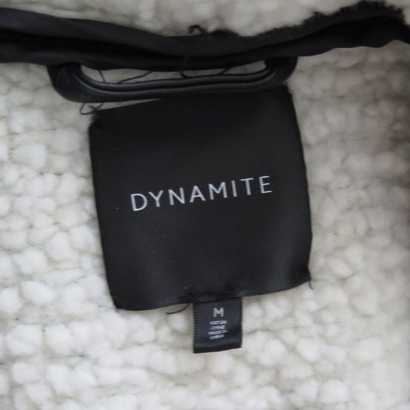 Dynamite Sherpa Moto Jacket Size Medium - Picture 5 of 9
